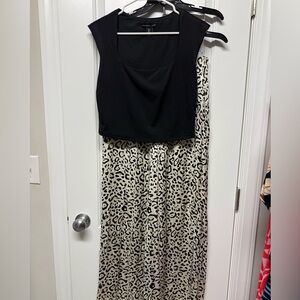 Leopard Print wide leg pants set